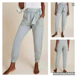 Anthropologie Light Gray Blue Joggers